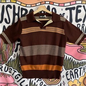 Men’s striped polo shirt